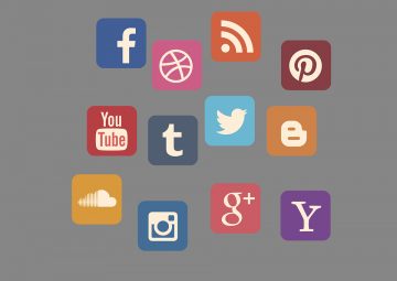 Social media icons are displayed